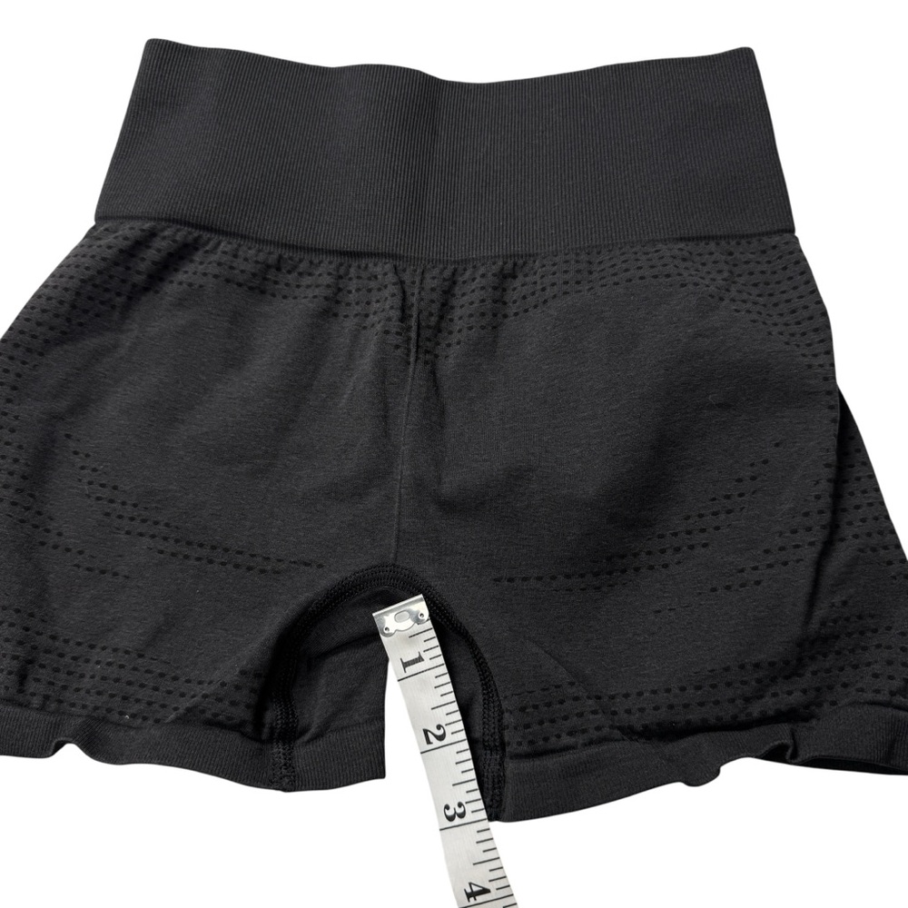 Gymshark Shorts Vital Marl Mesh Black Compression Fit Shorts SZ XS Gym Run Lift - Picture 7 of 8